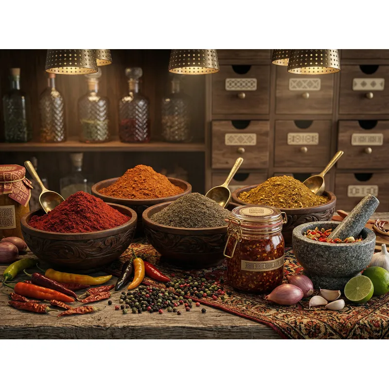 Traditional spice grinding process